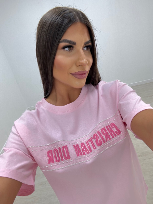CAMISETA CD BRILLO ROSA