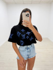 CAMISETA LV MONOGRAM NEGRA CAMISETA LV MONOGRAM NEGRA