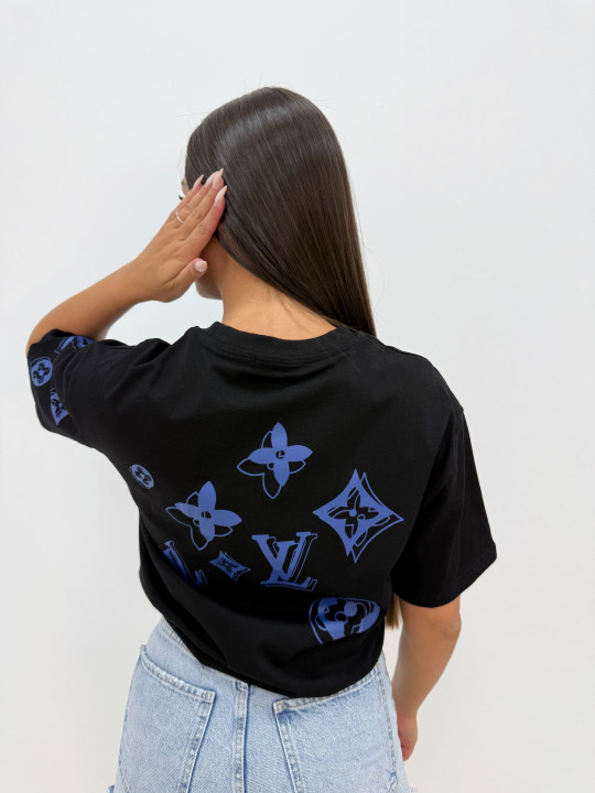 CAMISETA LV MONOGRAM NEGRA CAMISETA LV MONOGRAM NEGRA