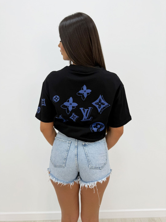CAMISETA LV MONOGRAM NEGRA CAMISETA LV MONOGRAM NEGRA