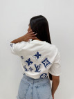 CAMISETA LV MONOGRAM BLANCA CAMISETA LV MONOGRAM BLANCA