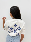 CAMISETA LV MONOGRAM BLANCA CAMISETA LV MONOGRAM BLANCA