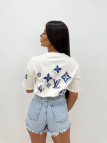 CAMISETA LV MONOGRAM BLANCA CAMISETA LV MONOGRAM BLANCA