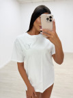 CAMISETA LV BRILLO BLANCA CAMISETA LV BRILLO BLANCA