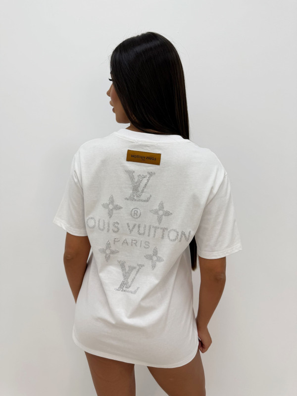 CAMISETA LV BRILLO BLANCA