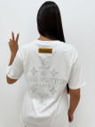 CAMISETA LV BRILLO BLANCA CAMISETA LV BRILLO BLANCA
