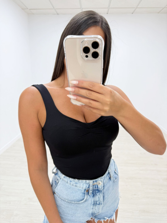 TOP BASIC LICRA NEGRO