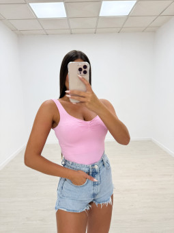 TOP BASIC LICRA ROSA