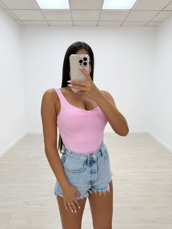 TOP BASIC LICRA ROSA