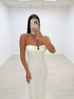 VESTIDO CLAUDIA BEIGE