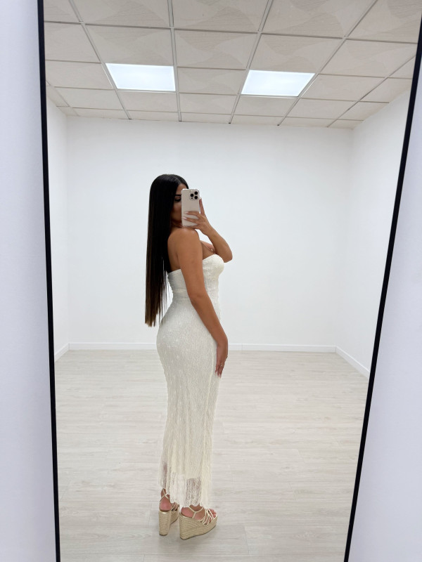 VESTIDO CLAUDIA BEIGE