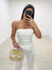 CONJUNTO BANDA ASIMÉTRICA BLANCO