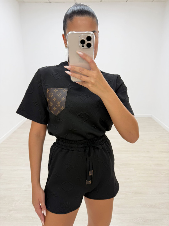 CONJUNTO LV RELIEVE NEGRO CONJUNTO LV RELIEVE NEGRO
