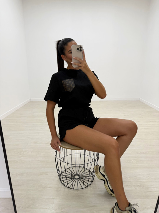 CONJUNTO LV RELIEVE NEGRO CONJUNTO LV RELIEVE NEGRO