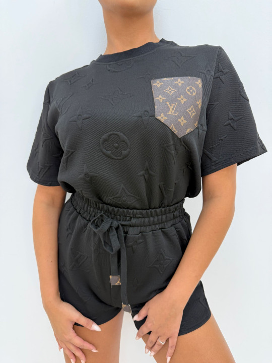 CONJUNTO LV RELIEVE NEGRO CONJUNTO LV RELIEVE NEGRO