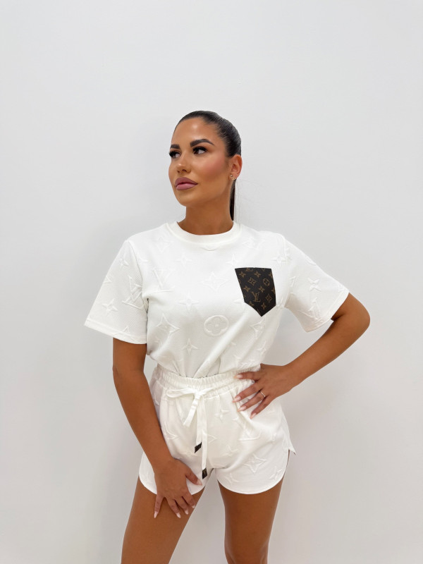 CONJUNTO LV RELIEVE BLANCO