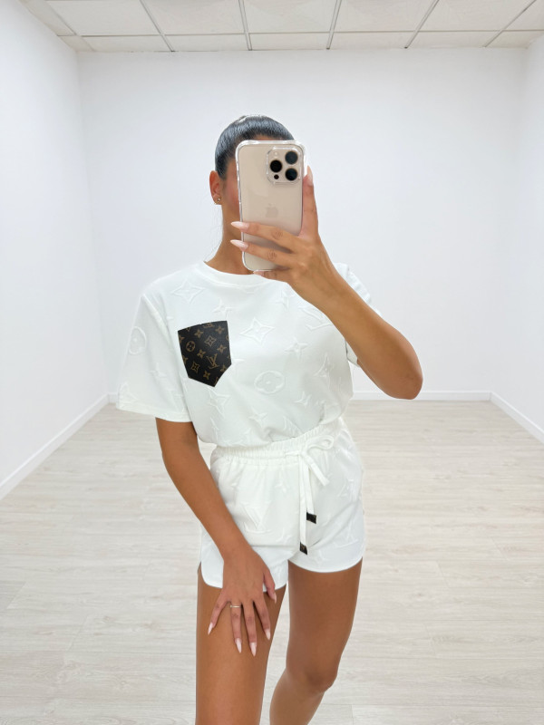 CONJUNTO LV RELIEVE BLANCO