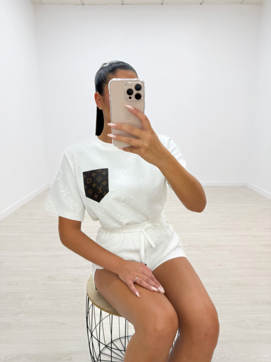 CONJUNTO LV RELIEVE BLANCO CONJUNTO LV RELIEVE BLANCO