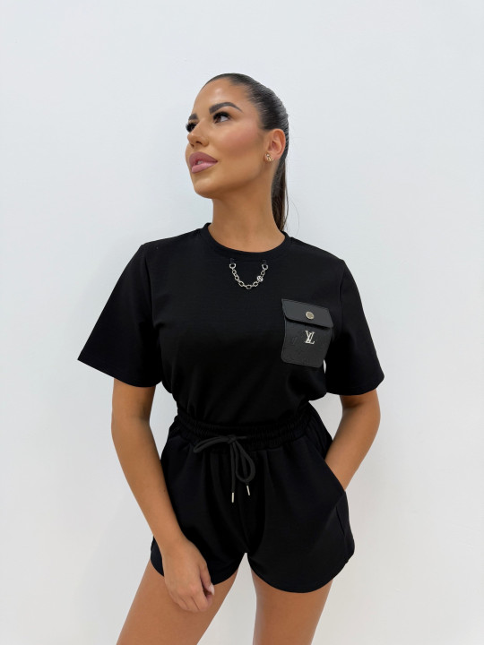 CONJUNTO LV BOLSILLO NEGRO CONJUNTO LV BOLSILLO NEGRO