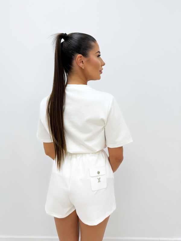 CONJUNTO LV BOLSILLO BLANCO
