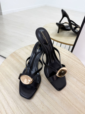 SANDALIAS TACÓN DETALLE NEGRAS