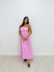 VESTIDO LARGO PALABRA DE HONOR ROSA