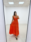 VESTIDO LARGO NARANJA
