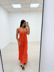 VESTIDO LARGO NARANJA VESTIDO LARGO NARANJA