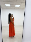 VESTIDO LARGO NARANJA VESTIDO LARGO NARANJA