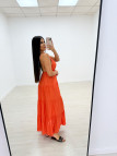 VESTIDO LARGO NARANJA VESTIDO LARGO NARANJA