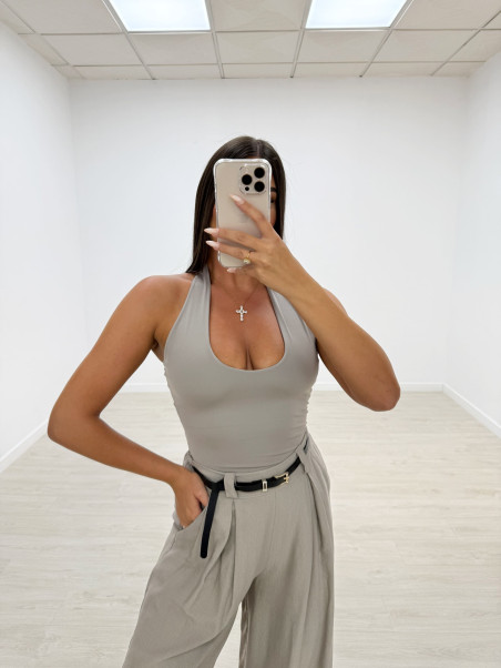 TOP LICRA HALTER TOUPE