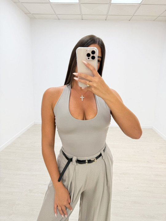 TOP LICRA HALTER TOUPE