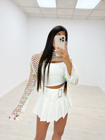 copy of FALDAS TABLAS BLANCA + CINTURÓN MAXI