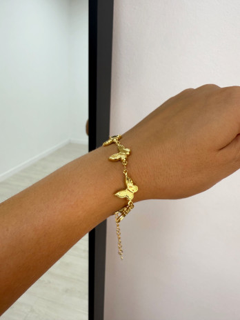 PULSERA MARIPOSA ORO