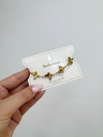 PULSERA MARIPOSA ORO
