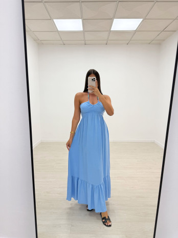 VESTIDO SAFIRA CELESTE