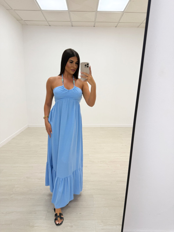 VESTIDO SAFIRA CELESTE