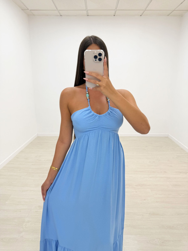 VESTIDO SAFIRA CELESTE
