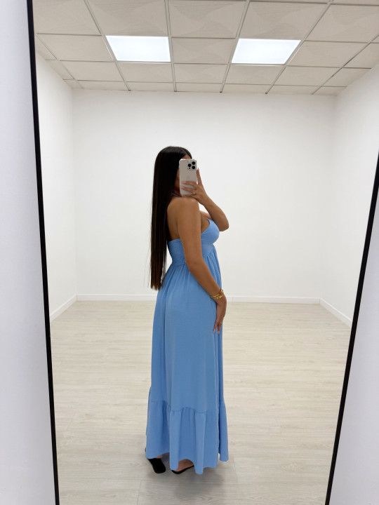 VESTIDO SAFIRA CELESTE