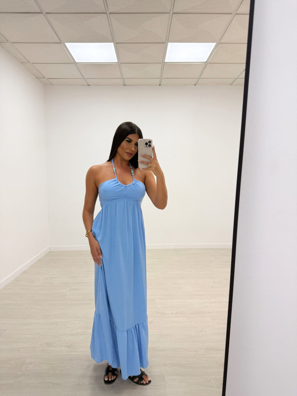 VESTIDO SAFIRA CELESTE