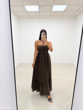 VESTIDO SAFIRA MARRÓN