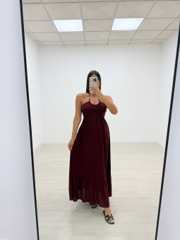 VESTIDO SAFIRA BURDEOS