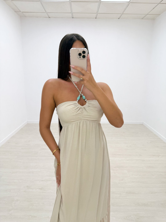 VESTIDO SAFIRA BEIGE