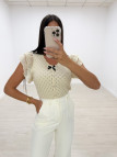 TOP COQUETTE BEIGE