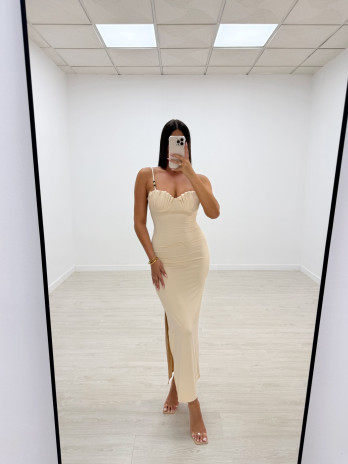 VESTIDO MALDIVAS BEIGE