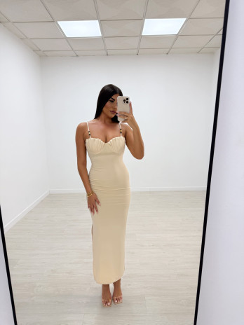 VESTIDO MALDIVAS BEIGE