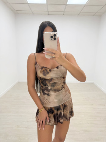 VESTIDO COSTA MARRÓN