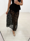 FALDA ENCAJE LUXURY NEGRA