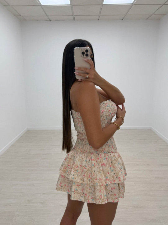 CONJUNTO BANDA ESTAMPADO BEIGE