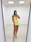 VESTIDO MINI LICRA AMARILLO